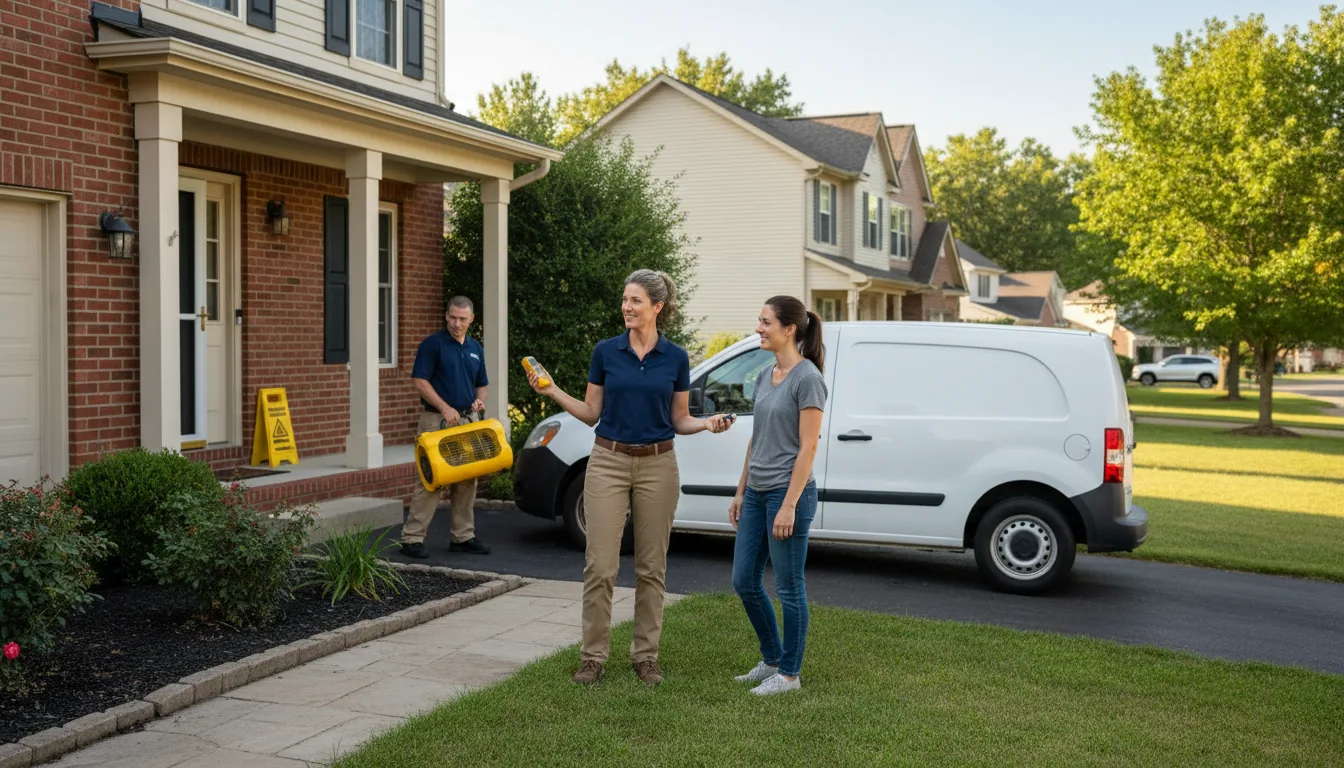Residential water damage restoration in Cross Fork, PA